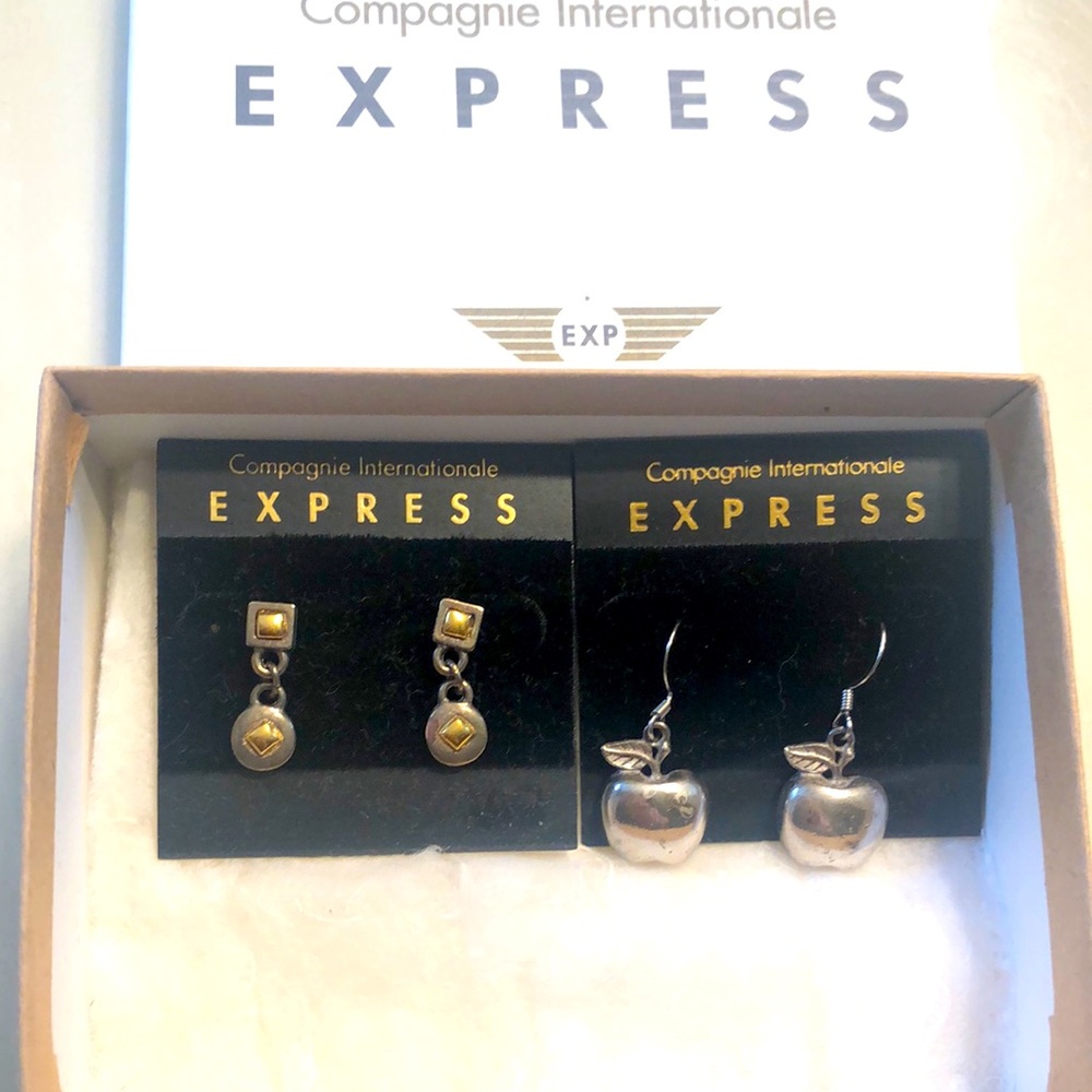 Express Gold and Silver Earrings Collection Y2K